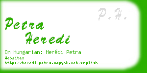 petra heredi business card